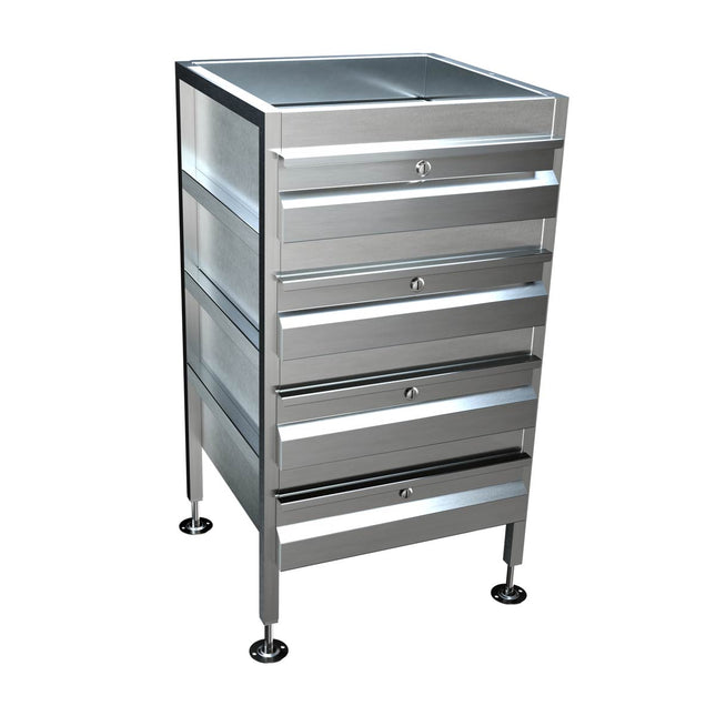 3Monkeez Freestanding 4 Drawer Unit - AB-4DRAW-L