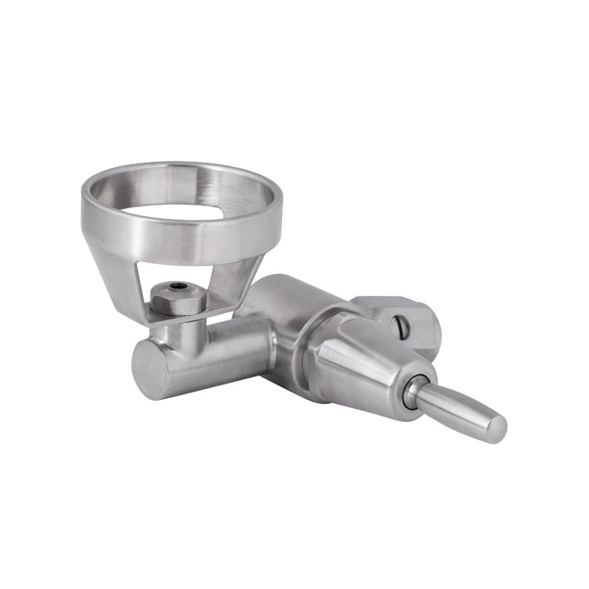 3Monkeez Lever Handle 45 Degree Bubbler with Metal Mouthguard - T-3MSS-BUB45L