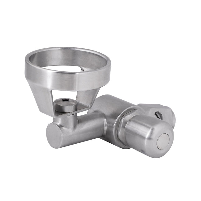 3Monkeez Push Button 45 Degree Bubbler with Metal Mouthguard - T-3MSS-BUB45P