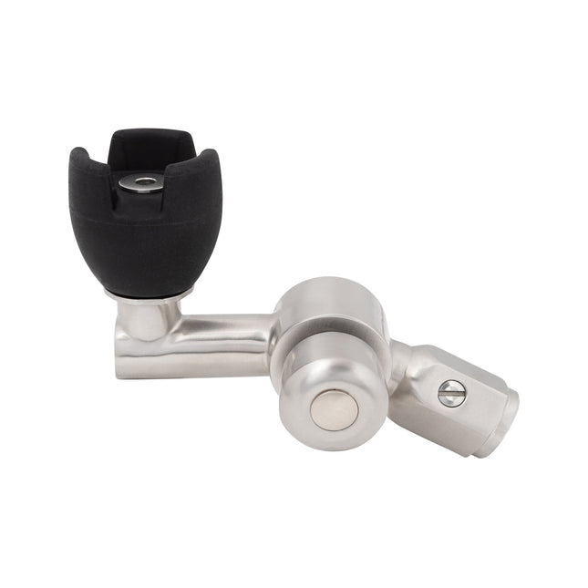 3Monkeez Push Button 45 Degree Bubbler With Silicone Mouthguard - T-3MSS-BUBS45P