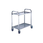 Kitchen Knock Stainless Steel 2 Tier Serving Trolley Small-Large - image 2