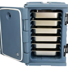 Kitchen Knock Insulated Gastronorm Pan Carrier 90L Blue with Castors - image 1