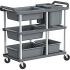 Kitchen Knock 3 Tier Serving Trolley Large Grey AF08183 - image 1