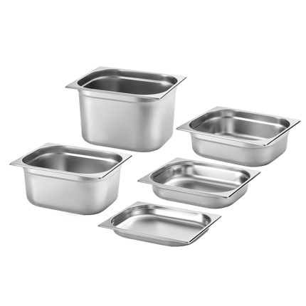 Kitchen Knock Anti-Jam Stainless Steel Gastronorm Pan 1/9 to 2/1 - image 3