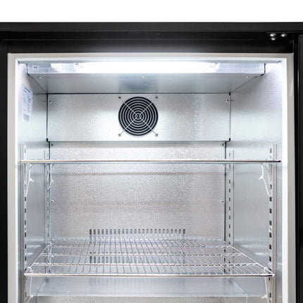 AG Equipment 127L Single Door Bar Fridge Black BEER1