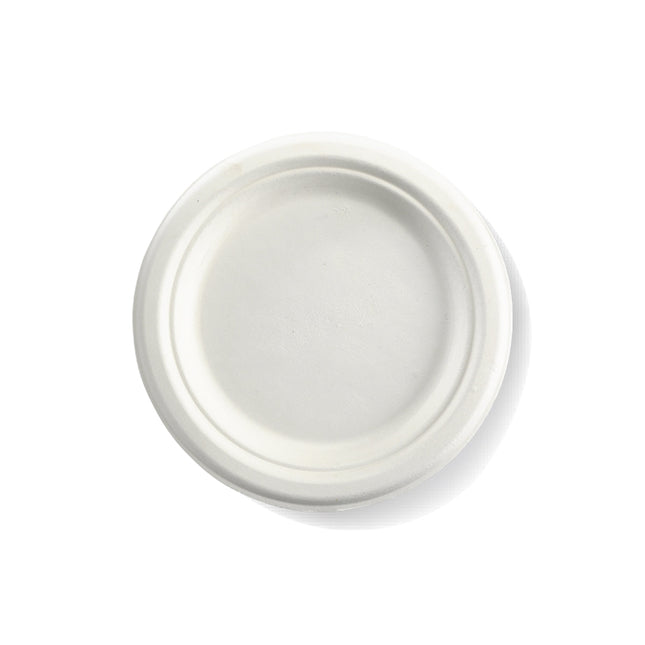 BioPak B-PL-07-PF 18cm (7") round plate white
