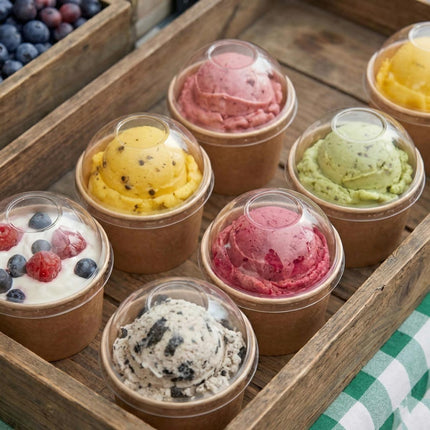 PakMax Ice Cream Cup Dome Lids