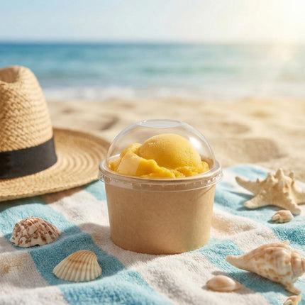 PakMax Ice Cream Cup Dome Lids