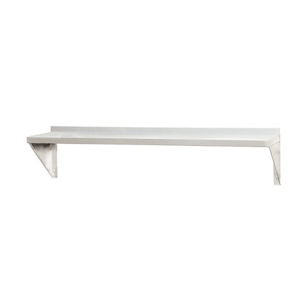Kitchen Knock Single Tier Stainless Steel Flat Wall Shelf 600-2100mm - image 1