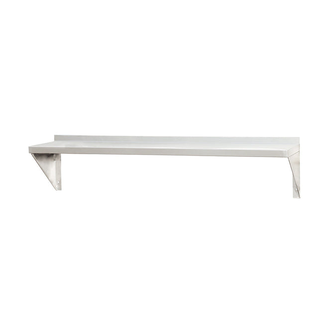 Kitchen Knock Single Tier Stainless Steel Flat Wall Shelf 600-2100mm - image 1
