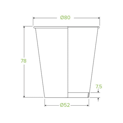 BioPak Single Wall Disposable Hot / Cold Takeaway Coffee Cups Art Series