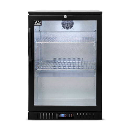 AG Equipment 127L Single Door Bar Fridge Black BEER1