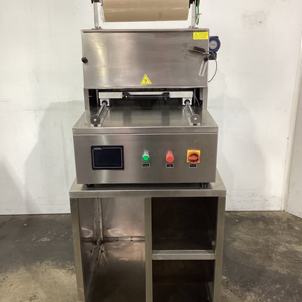 Used Prepac P300 Semi-Automatic Tray Sealer + Trolley - 896628