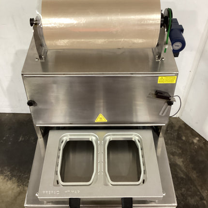 Used Prepac P300 Semi-Automatic Tray Sealer + Trolley - 896628