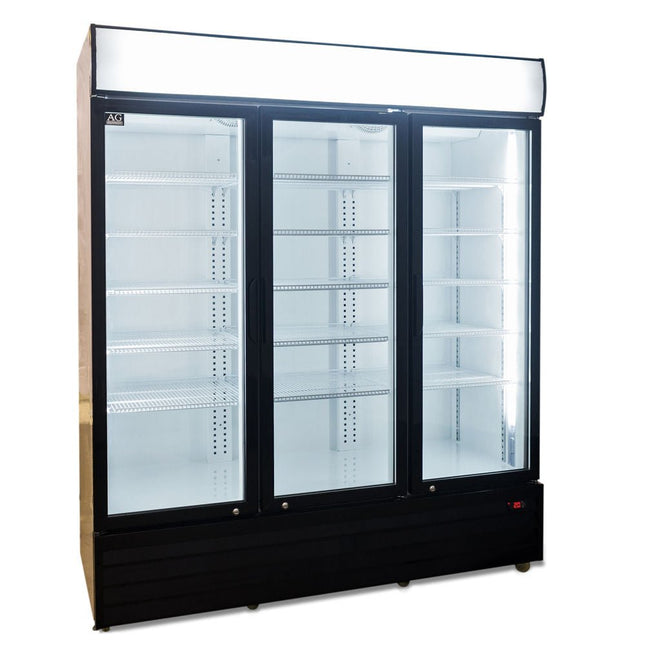 AG Equipment CU1500TNG upright display fridge — front view