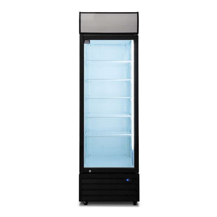AG 420 Litre Single Door Upright Display Fridge - Glass Door