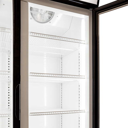 AG 800L Double Door Upright Display Fridge - Glass Door