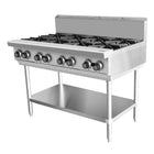 AG Eight Burner Gas Cooktop Hob - 1200mm width - LPG