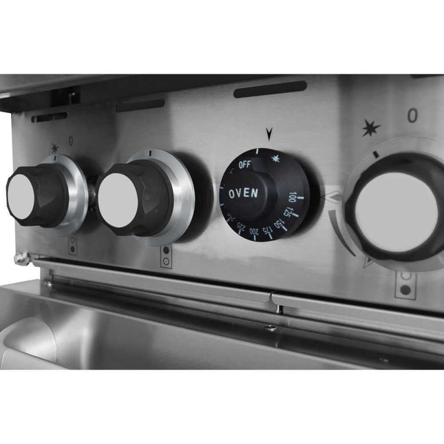 AG Four Burner Gas Cooktop Range with Oven - 600mm width - Natural Gas