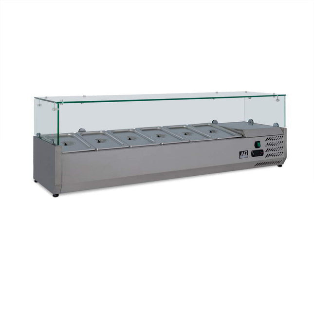 AG Equipment VRX1400-380 countertop prep fridge — front view