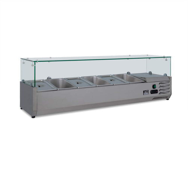 AG Equipment VRX1400-380 countertop prep fridge — view 2