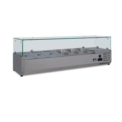 AG Equipment VRX1400-380 countertop prep fridge — view 3