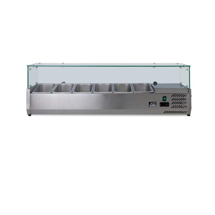 AG Equipment VRX1400-380 countertop prep fridge — view 8