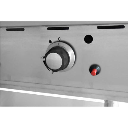 AG Three Burner Commercial Flat Griddle/Hotplate - 900MM WIDTH - Natural Gas