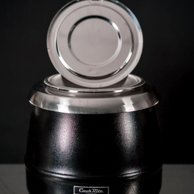 CookRite Electric 10L Black Soup Kettle Food Warmer