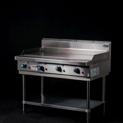 CookRite 1200mm Freestanding Gas Griddle Hotplate LPG with Stand AT80G12G-F-LPG