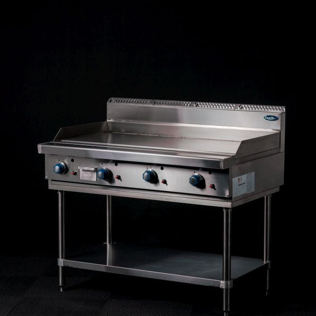CookRite Freestanding Gas Griddle 1200mm Hotplate with Stand NG AT80G12G-F-NG