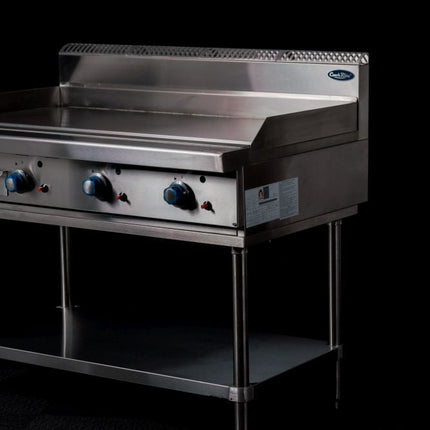 CookRite 1200mm Freestanding Gas Griddle Hotplate LPG with Stand AT80G12G-F-LPG