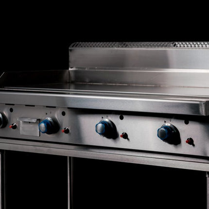 CookRite 1200mm Freestanding Gas Griddle Hotplate LPG with Stand AT80G12G-F-LPG