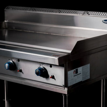 CookRite 1200mm Freestanding Gas Griddle Hotplate LPG with Stand AT80G12G-F-LPG