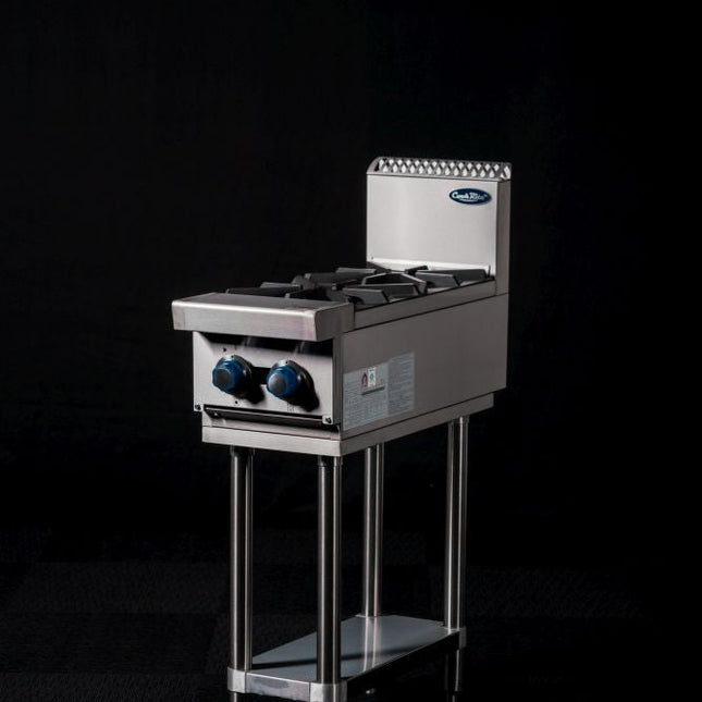 CookRite Freestanding  Gas Cooktop 2 Burners Stove with Stand LPG AT80G2B-F-LPG