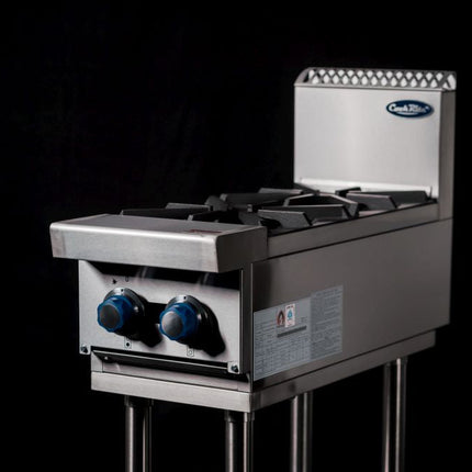CookRite Freestanding  Gas Cooktop 2 Burners Stove with Stand LPG AT80G2B-F-LPG