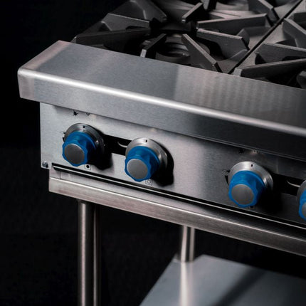 CookRite Freestanding Gas Cooktop 4 Burners Stove with Stand NG AT80G4B-F-NG