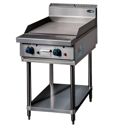CookRite Freestanding 600mm Gas Griddle Hotplate with Stand LPG AT80G6G-F-LPG