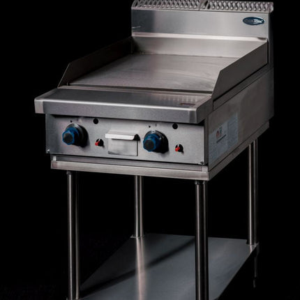 CookRite Freestanding 600mm Gas Griddle Hotplate with Stand LPG AT80G6G-F-LPG