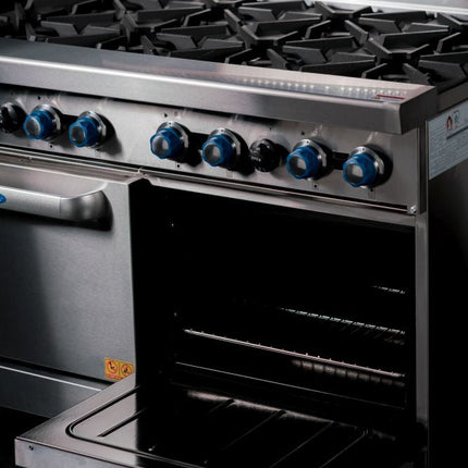 CookRite Freestanding Gas Stove 8 Burners Cooktop With Oven LPG AT80G8B-O-LPG
