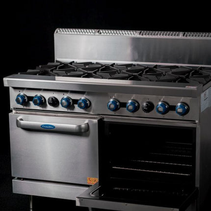 CookRite Freestanding Gas Stove 8 Burners Cooktop With Oven LPG AT80G8B-O-LPG