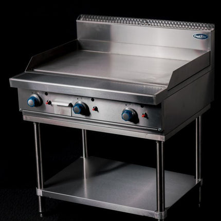 CookRite Freestanding 900mm Gas Griddle Hotplatewith Stand  NG AT80G9G-F-NG