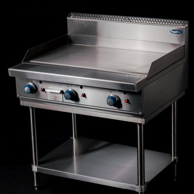 CookRite Freestanding 900mm Gas Griddle Hotplatewith Stand  NG AT80G9G-F-NG