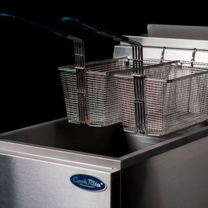 CookRite Freestanding 3 Tubes Gas Deep Fryer LPG ATFS-40-LPG