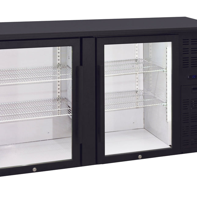 Anvil 2 Door, Glass, Back Bar Fridge