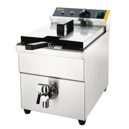 Apuro Single Tank Single Basket Induction Fryer 8Ltr