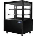Atosa Black Square Cake Showcase Display Fridge 1800mm 487L
