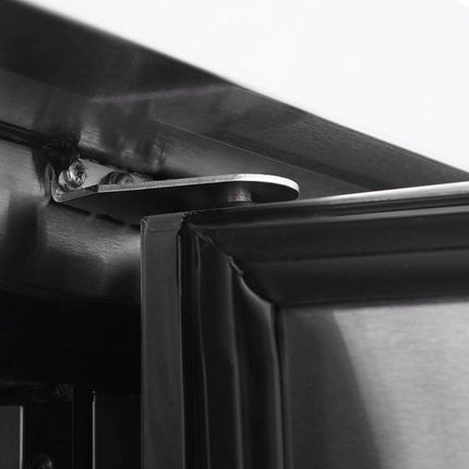 Atosa Single Door Sandwich Prep Table Refrigerator  MSF8301-SM door hinge