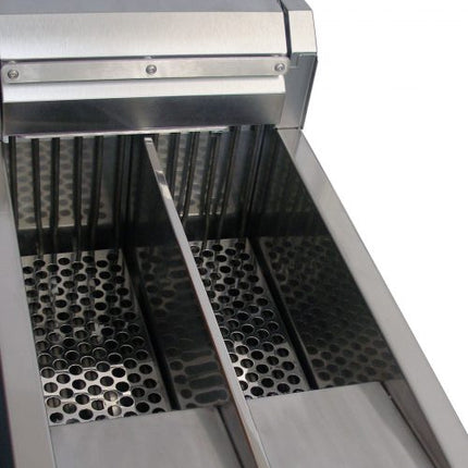Austheat Freestanding Electric Fryer, two tanks