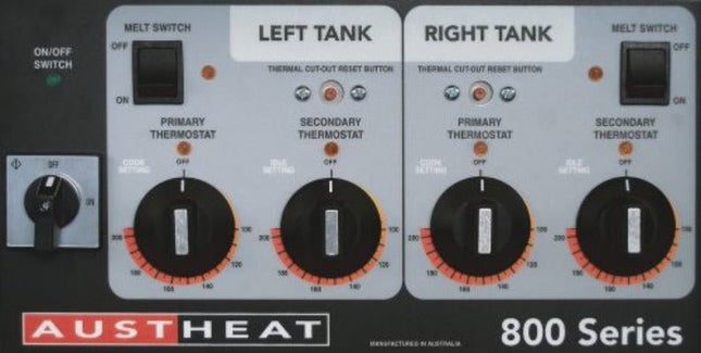Austheat Freestanding Electric Fryer, two tanks
